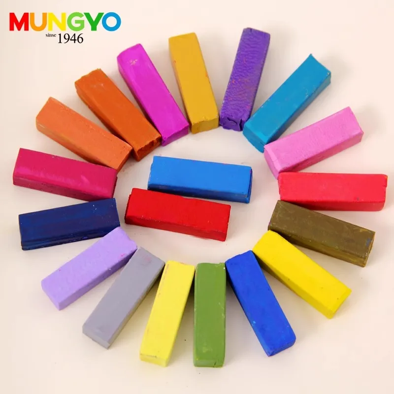 Корейская цветная меловая ручка Mungyo 24 цвета 32 48 цветов 64 мягкая четырехсторонняя