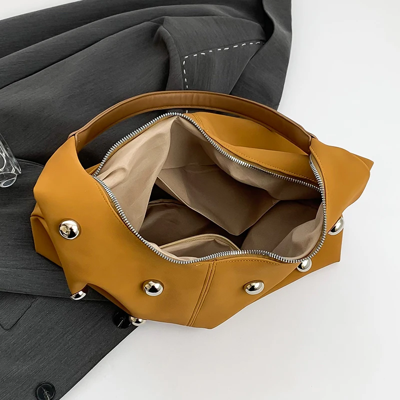 Замшевая кожаная сумка-хобо для женщин