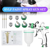 hvlp paint spray gun set 1 4mm 1 7mm 2 0mm steel nozzle cars painting furnitures diy painting kit car auto repair tool spray gun