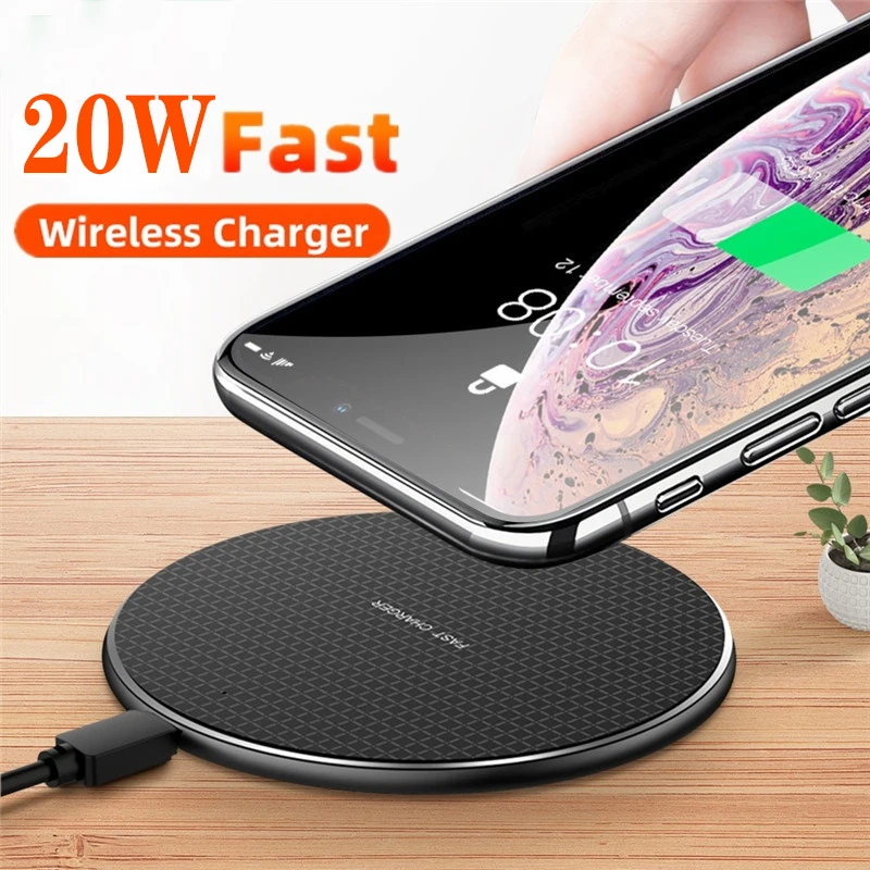

20W Wireless Charger for iPhone 11 X XR XS 8 fast wirless Charging Dock for Samsung Xiaomi Huawei OPPO phone Qi charger wireless