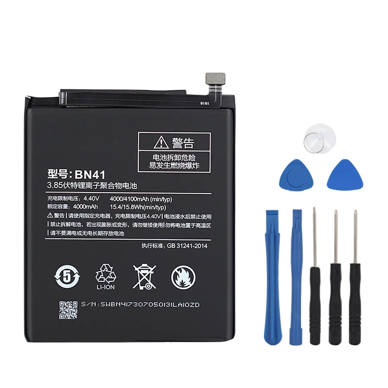 

OHD Original High Quality BN41 Battery For Xiaomi Redmi Hongmi Note 4 / Note 4X MTK Helio X20 Replacement Battery 4000mAh