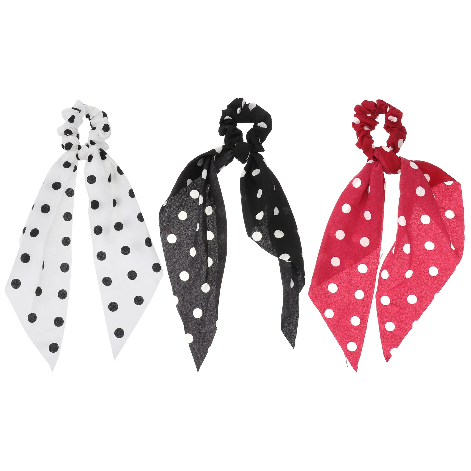 

Hair Tie Ponytailscrunchies Women Scarf Elastic Ties Thick Bow Scrunchie Bands Holders Holder Ringstretch Cute Scarves Silk