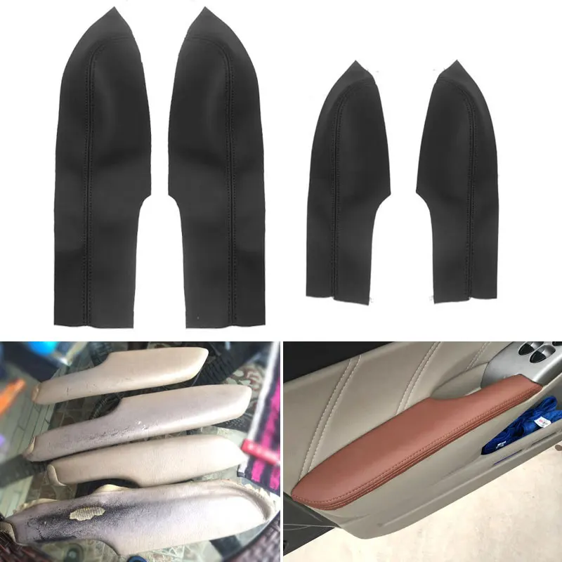 

Microfiber Leather Inner Car Door Panel Armrest Handle Cover Trim For Honda Civic 8th Gen 2006 2007 2008 2009 2010 2011 Sedan