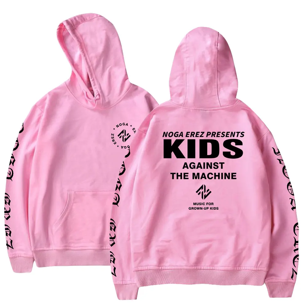 Noga Erez KIDS Against The Machine Толстовка с длинными рукавами Уличная одежда для женщин и