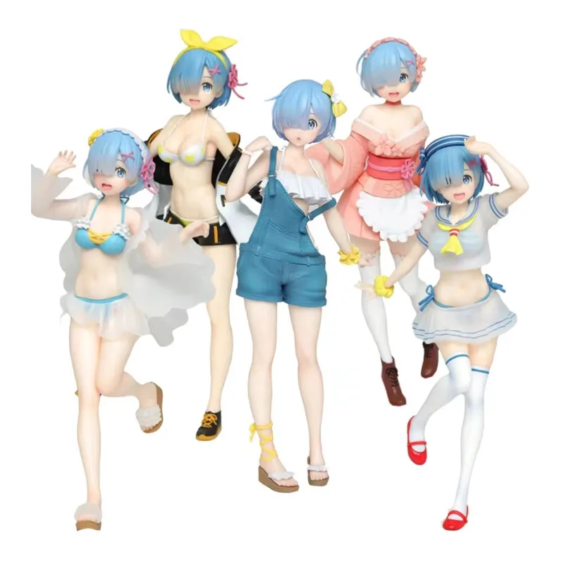 

Anime Re Life In A Different World From Zero Anime Figures Rem Sports Clothes Swimsuit PVC Model Toys Anime Figures Doll Gift