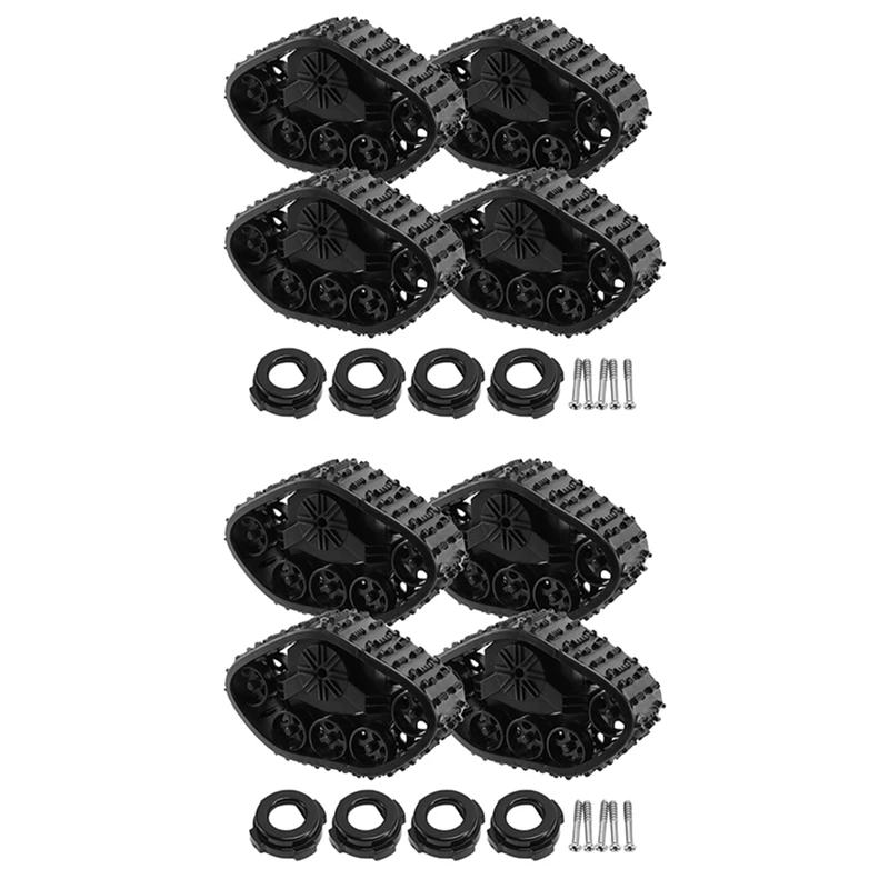 

8Pcs Upgrade Track Wheels Spare Parts For 1/16 WPL B14 B24 C14 C24 Truck RC Car Accessories