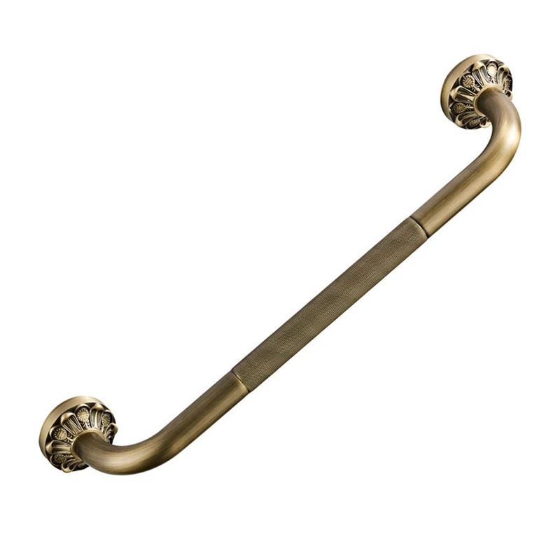 

Antique Grab Bar Wall Mount Brass Vintage Bathroom Tub Toilet Handrail Shower Safety Support Handle Bathroom Towel Rack