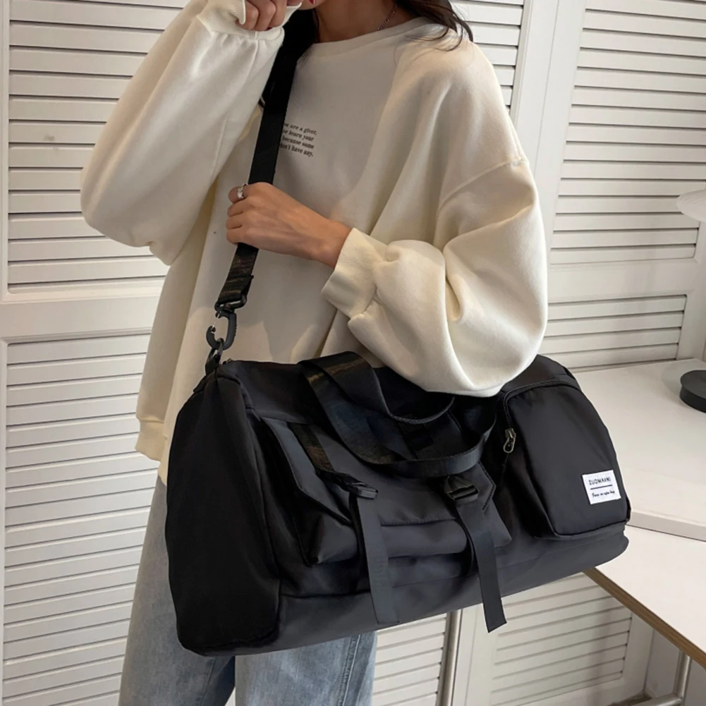 Women Men Gym Bags For Fitness Training Handbags Outdoor Travel Luggage Bags Waterproof Large Capacity Dry Wet Separation Bags