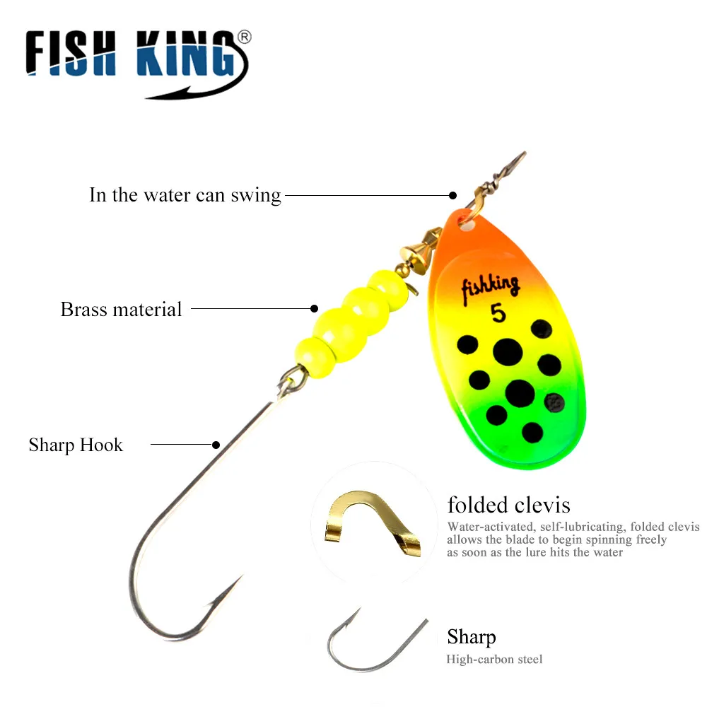 Фото Рыболовные приманки FISHKING, металлические приманки, 4g, 7,8 г, 10. №2