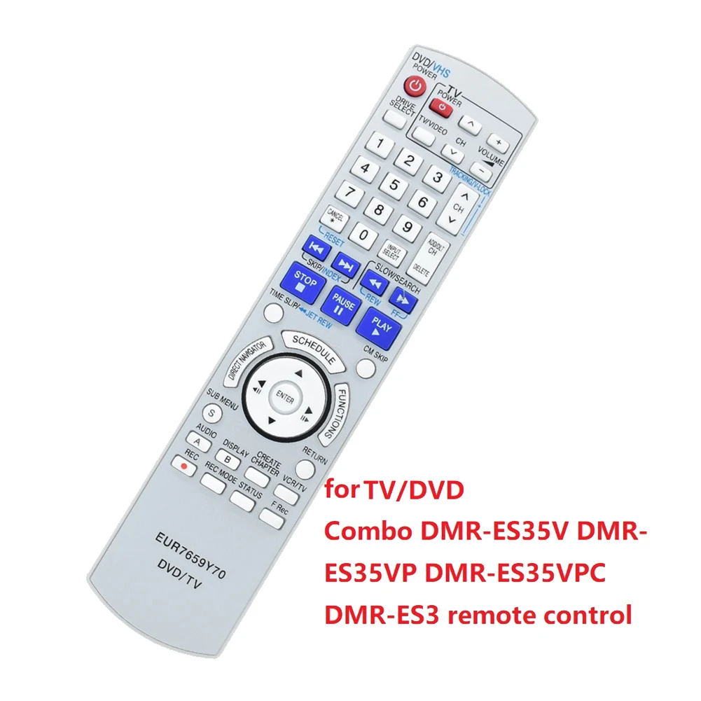 

EUR7659Y70, пульт дистанционного управления для Panasonic TV/DVD, Combo DMR-ES35V DMR-ES35VP DMR-ES35VPC, пульт дистанционного управления, замена