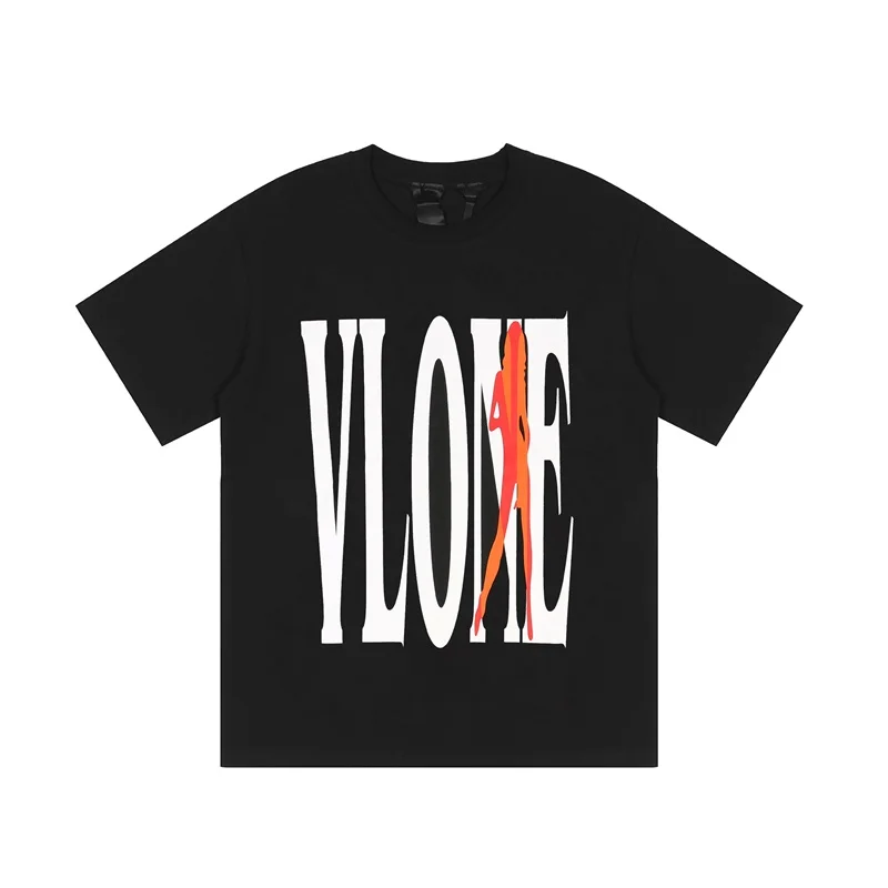 Фото Классическая футболка Vlone Майами, в стиле Ins, свободного покроя, с коротким рукавом №4