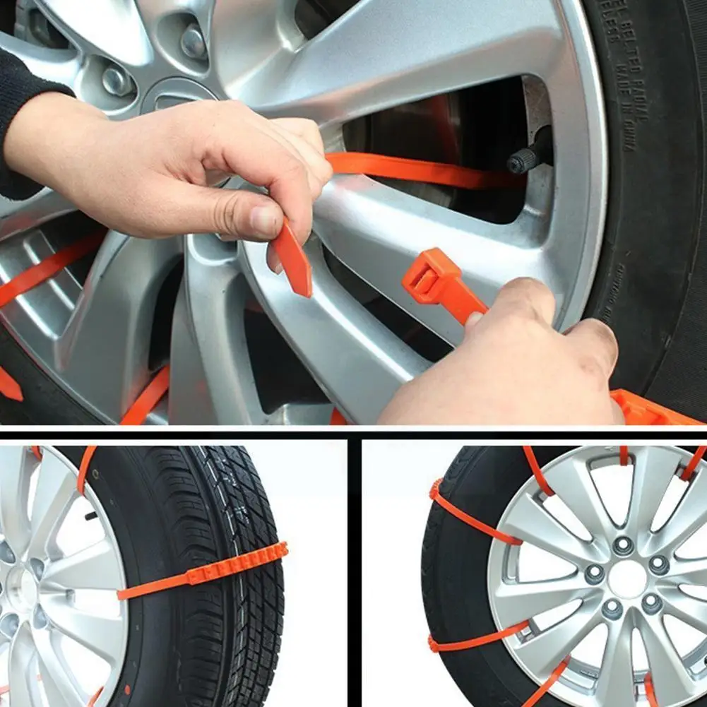 

10 шт., противоскользящие ремни для автомобильных зимних шин