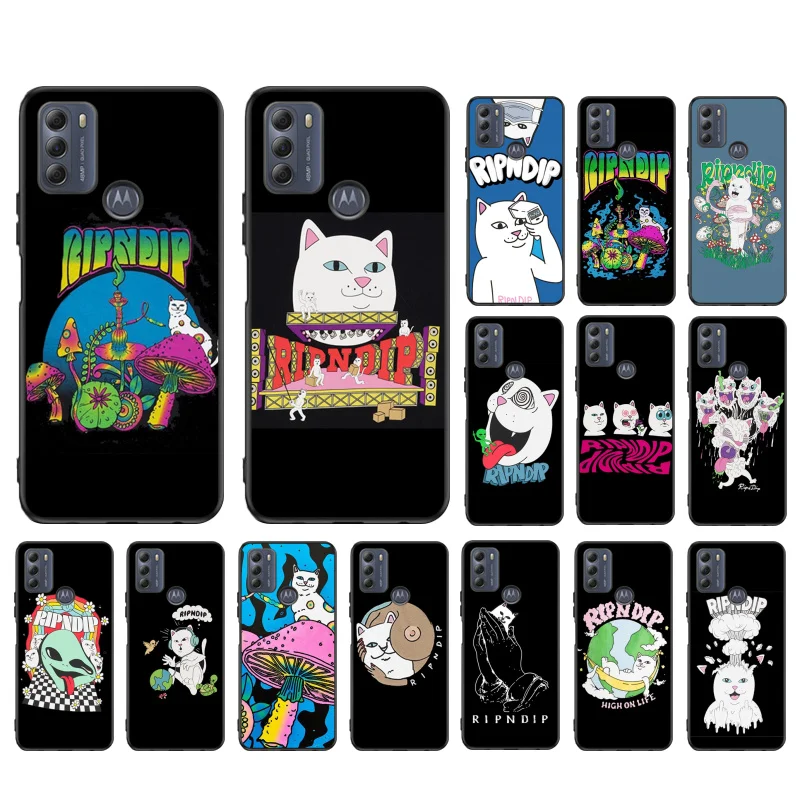

Phone Case for Motorola G22 G60 G52 G100 GStylus G30 G10 G20 G50 GPure E32 E20 E40 E7Power Edge20lite OneAction Ripindip-Cat