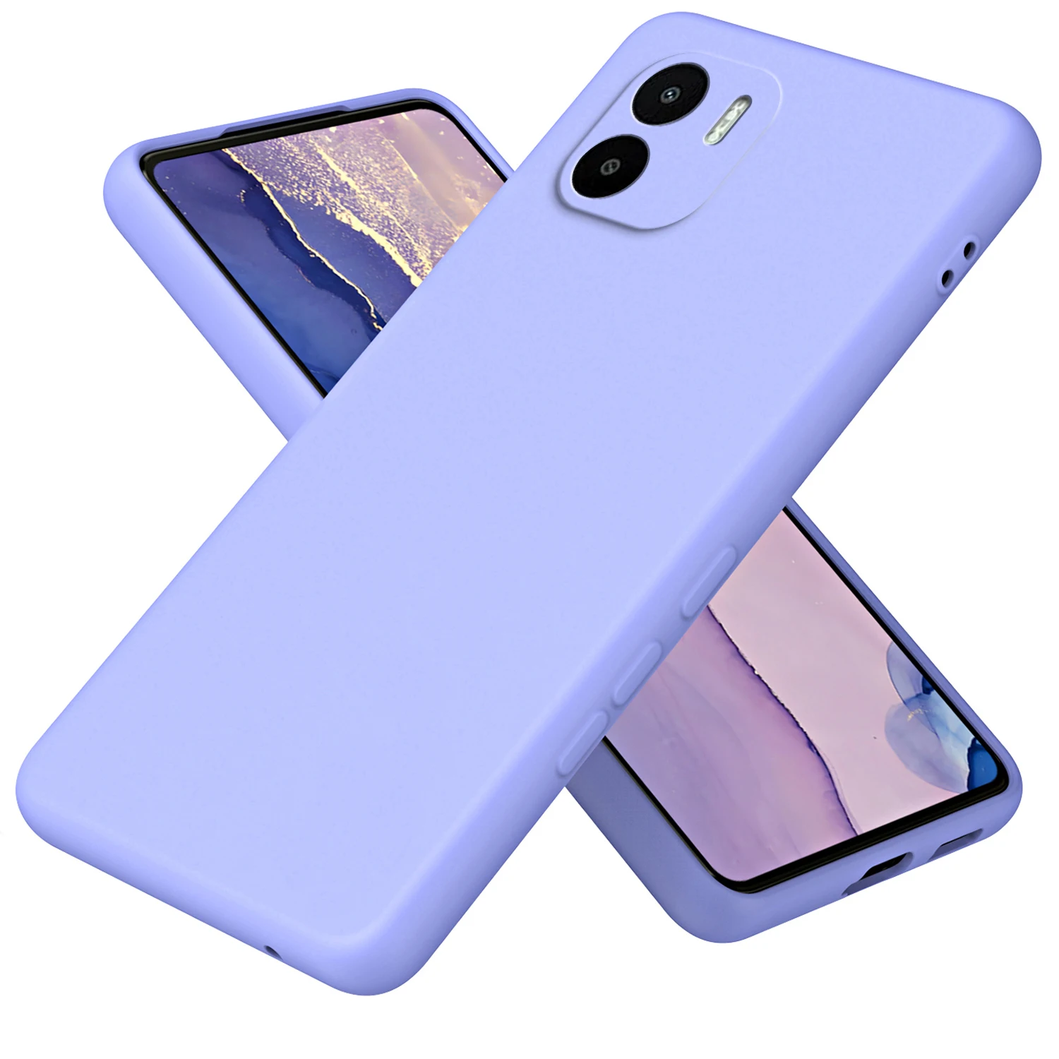 

Luxury Liquid Silicone Case For Xiaomi Redmi A1 220733SI 220733SG Built in Flannel Armor Shockproof Soft Phone Cover for RedmiA1