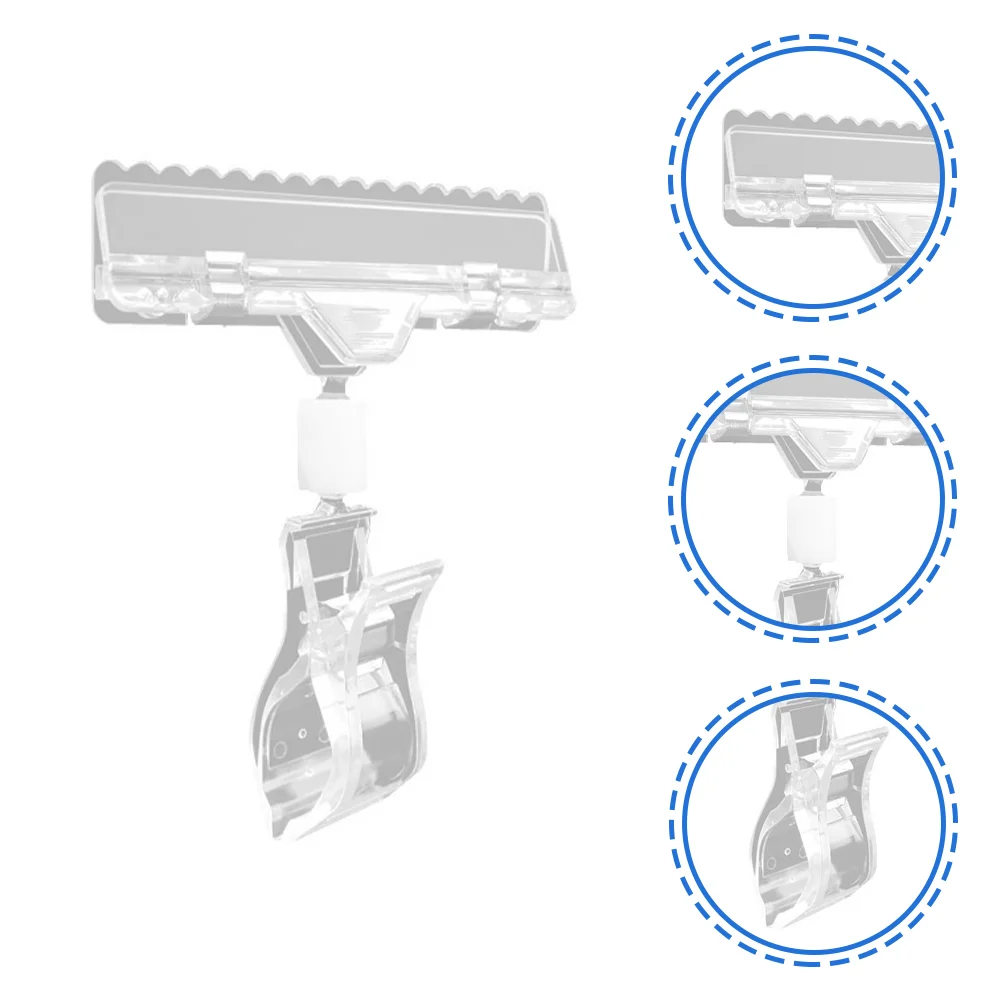 

12 Pcs Retail Display Clips Advertising Tag Clips Merchandise Rotatable Clips