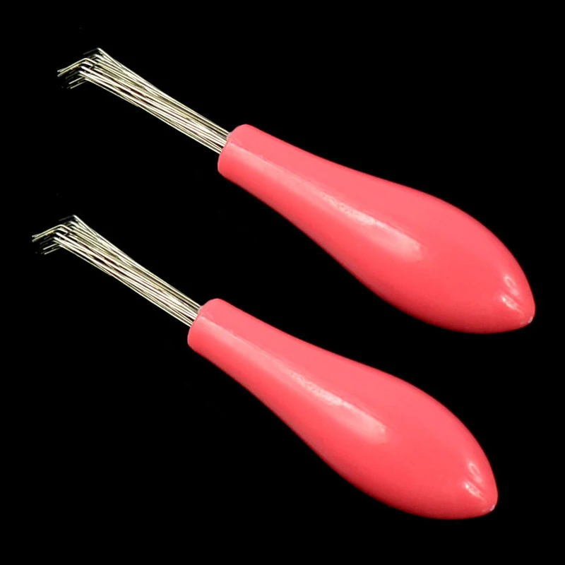 

2pcs Fashion Comb Hair Brush Cleaner Cleaning Remover Embedded Plastic Cleaner Tool