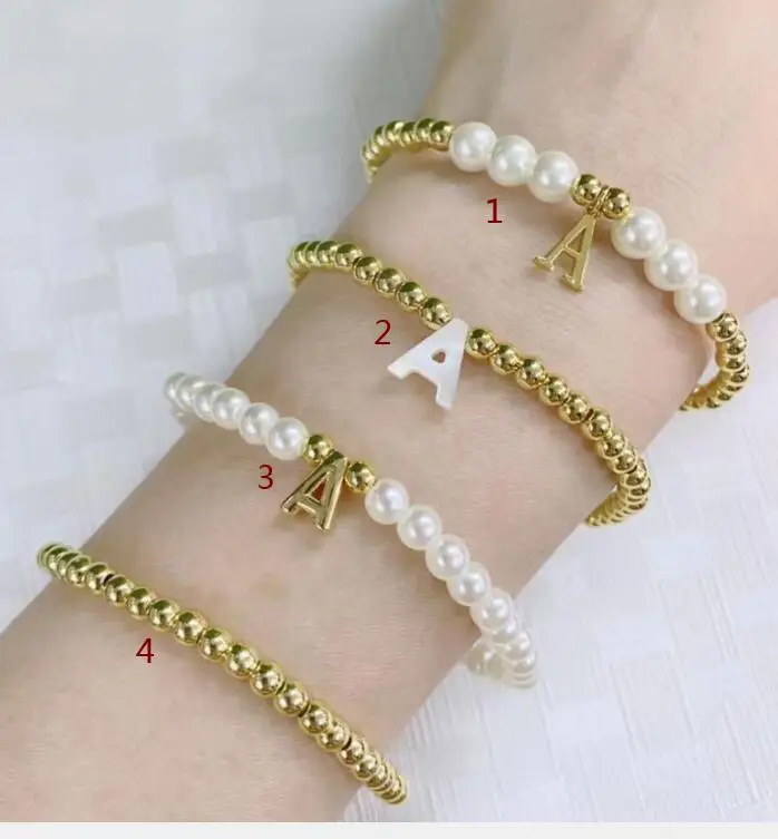 2 шт. браслет с надписью смешанные золотые бусины подвеска из смолы жемчужные
