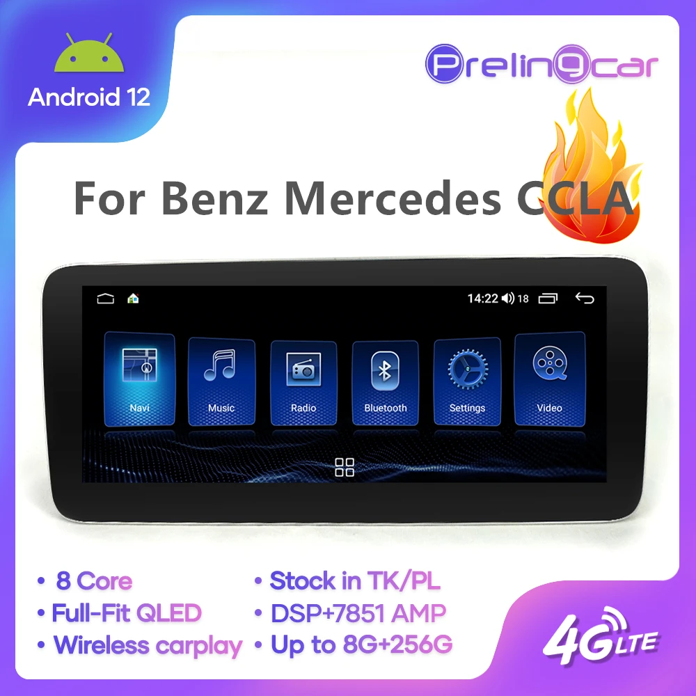 

Автомобильная Мультимедийная система Prelingcar, экран 10,25 дюйма, Android 12,0, 4 Гб + 64 ГБ