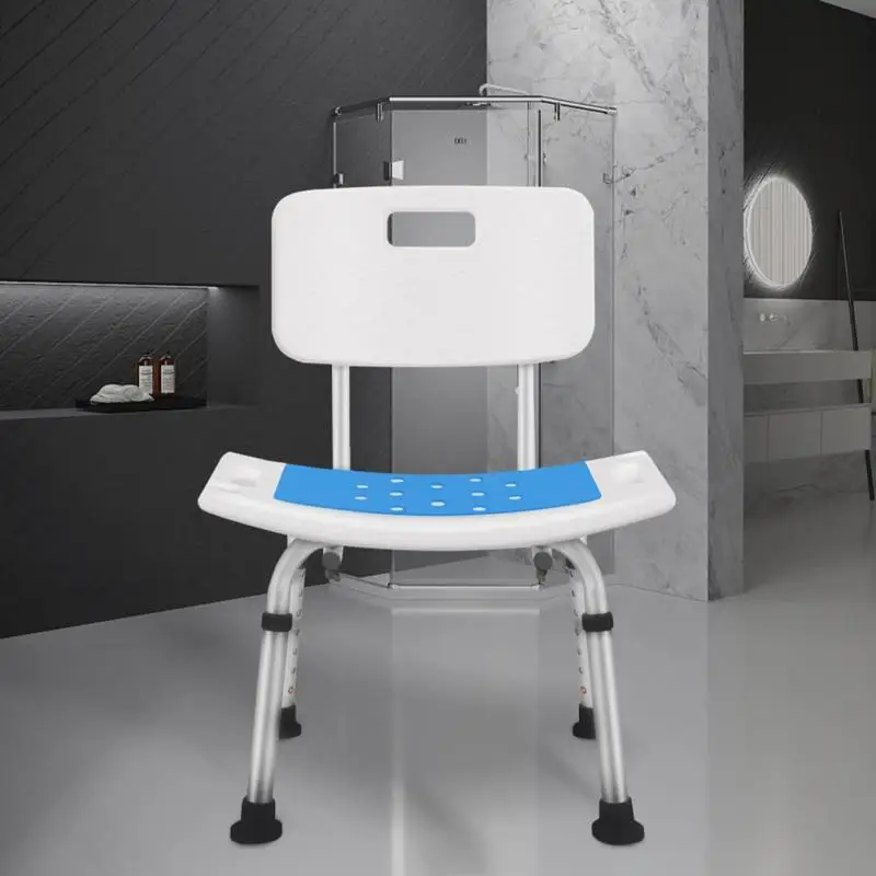 

1~5PCS Bathroom Bath Chair Shower Stool Cushion Paste Anti-slip Warm EVA Blue Chair Pad Non-slip Mat （Just Selling Mats ）A Seat