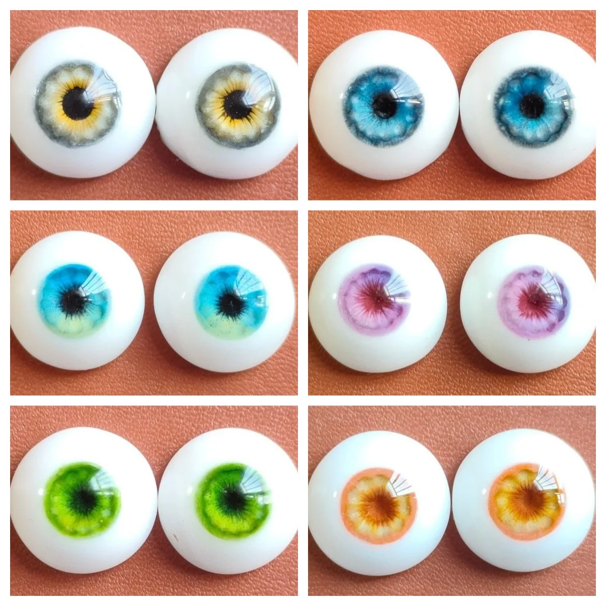 

Doll Eyes for 1/3 1/4 1/6 Bjd Doll Ob11 Plaster Eyeball 12/14/16mm Handmade Dress Up Diy Fashion Kid Girl Toys Doll Accessories