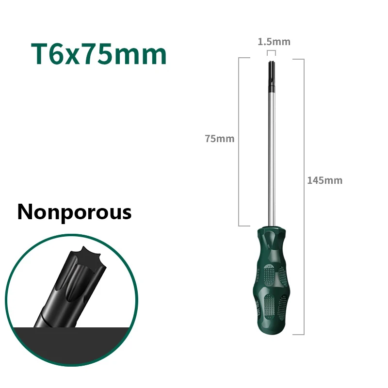 

Магнитная отвертка Torx (T6, T8, T10, T15, T20, T25, T27, T30, T40)