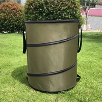 collapsible container leaf trash can with handles reusable portable waterproof waste home outdoor yard camping gardening bag
