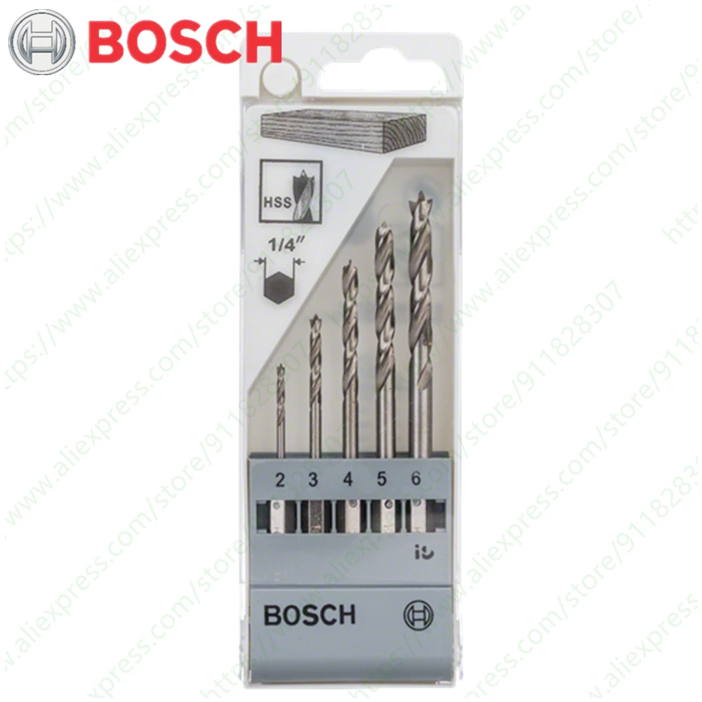 

Сверло BOSCH из быстрорежущей стали с шестигранным хвостовиком, 2/3/4/5/6 мм