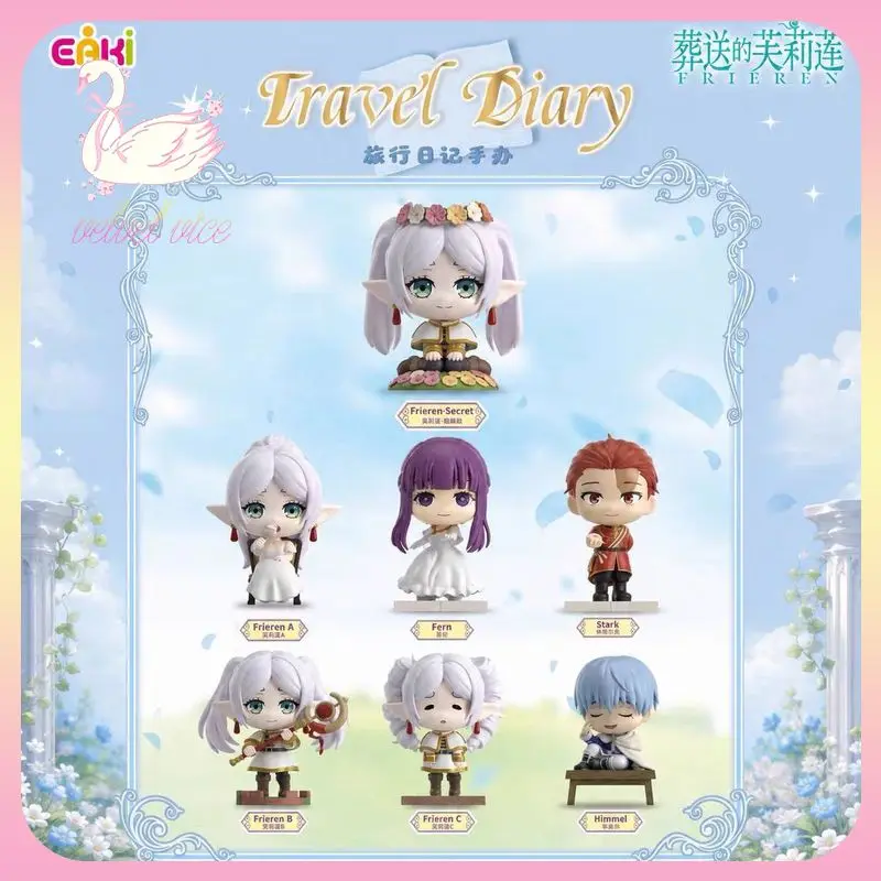 Фото Оригинальная фигурка EAKI Frieren: Beyond Journey's End из серии Travel Diary, коллекционная игрушка-сюрприз, украшение, подарок для девочек и мальчиков №1