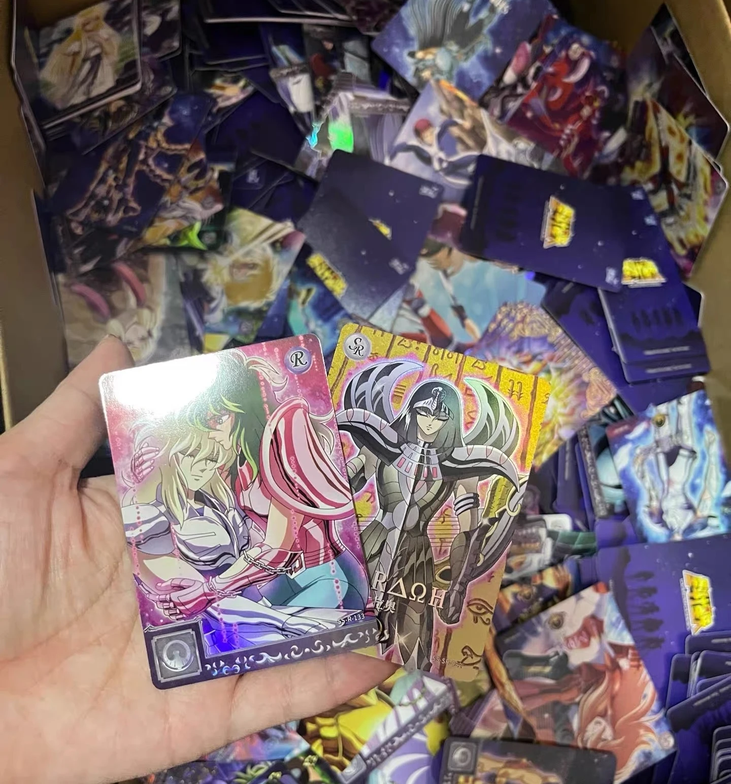 Фото Коллекционные карточки персонажей Saint Seiya KaYou, случайный набор из 200 штук: Афина, Хадес, Пандора, Хилда, Посейдон, Рыцари Зодиака №5
