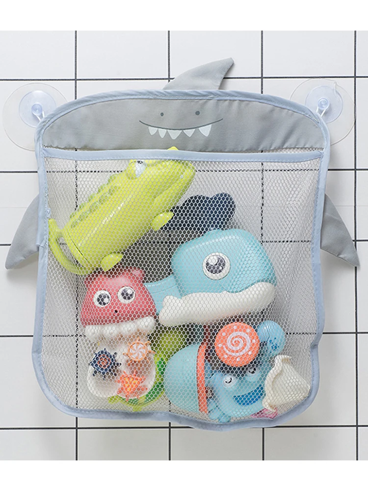 Bathtub Organizer Bags Holder Storage Basket Kids Baby Shower Toys Net Bathroom Accessories