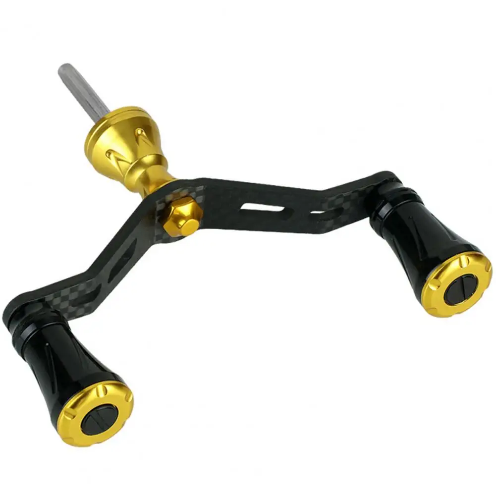 

Rustproof Reel Handle Hexagonal Shaft Carbon Fiber Double Rocker Fishing Rocker Arm Fishing Supplies