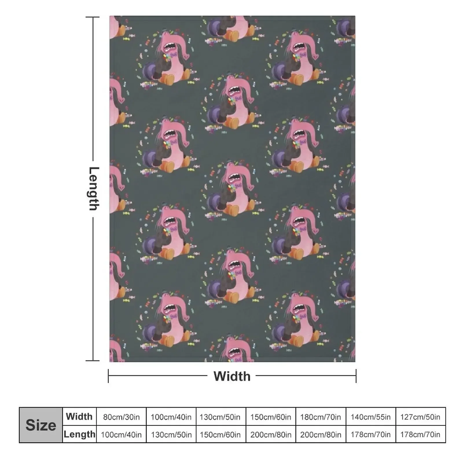 Inside Out Bing Bong Плачущее конфетное одеяло меховое плед для кровати одеяла