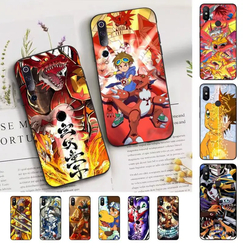

Digimon Phone Case For Xiaomi Mi 5X 8 9 10 11 12 lite pro 10T PocoX3pro PocoM3 Note 10 pro lite