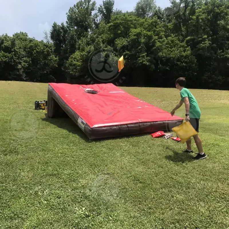 Новый дизайн гигантские надувные доски Cornhole игры с кукурузными отверстиями