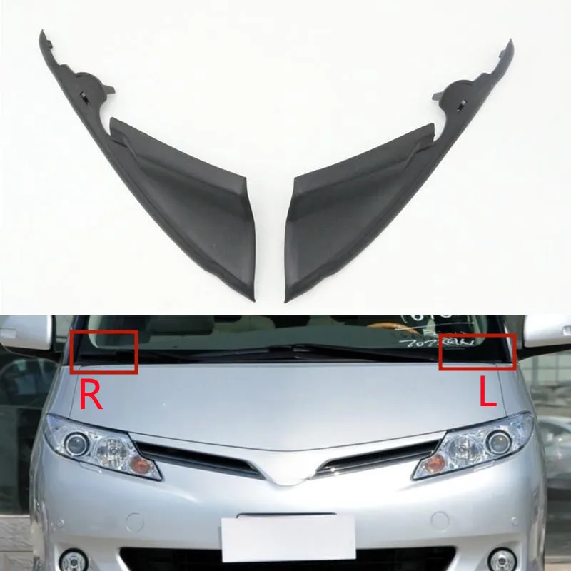 

Car Front Fender Windshield Wiper Side Cowl Extension Trim Cover For Toyota Estima Previa ACR50 ACR55 2006-2019