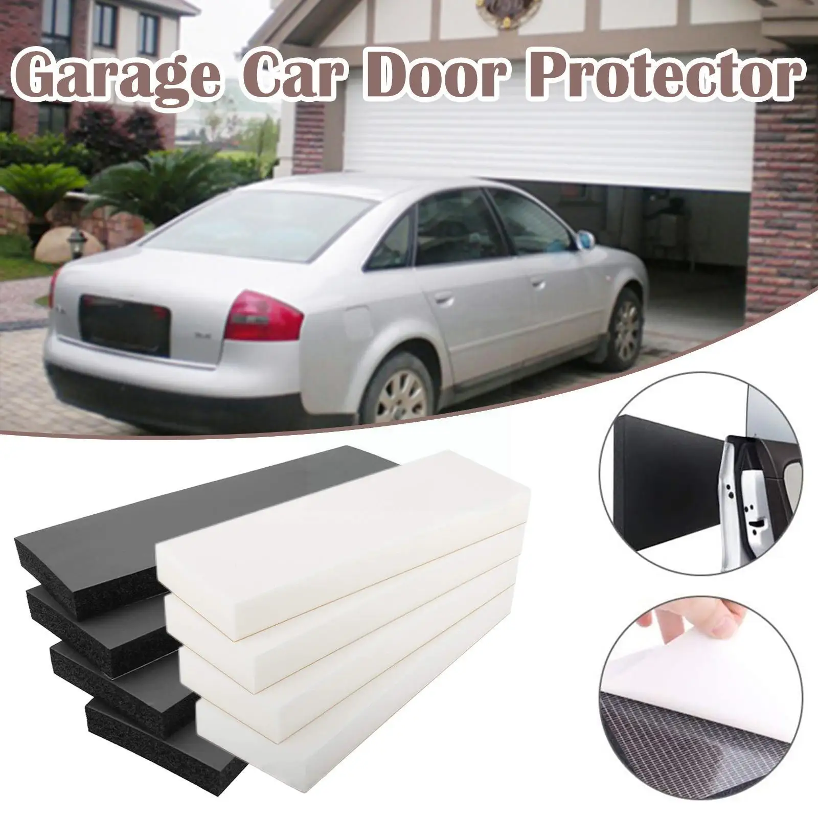 

Garage Car Door Protector Wall Bumper Guard Car Door Styling Edge Strip Protector Doors Adhesive Rubber Mouldings Side Scra J0K0