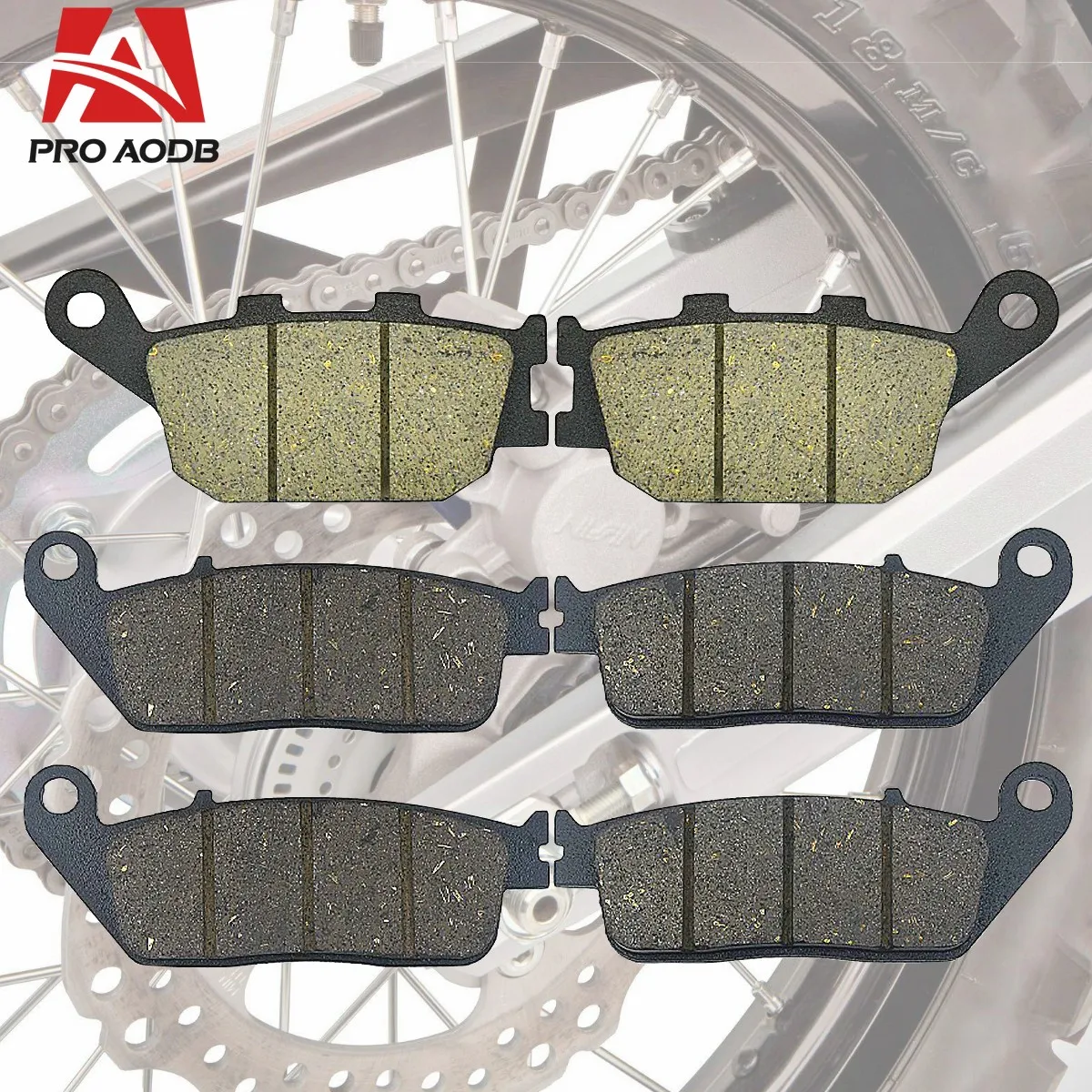 Высококачественные тормозные колодки для мотоциклов Honda CBR400 NC29 NC29/CBR250 MC19 MC22/NV400 Nv