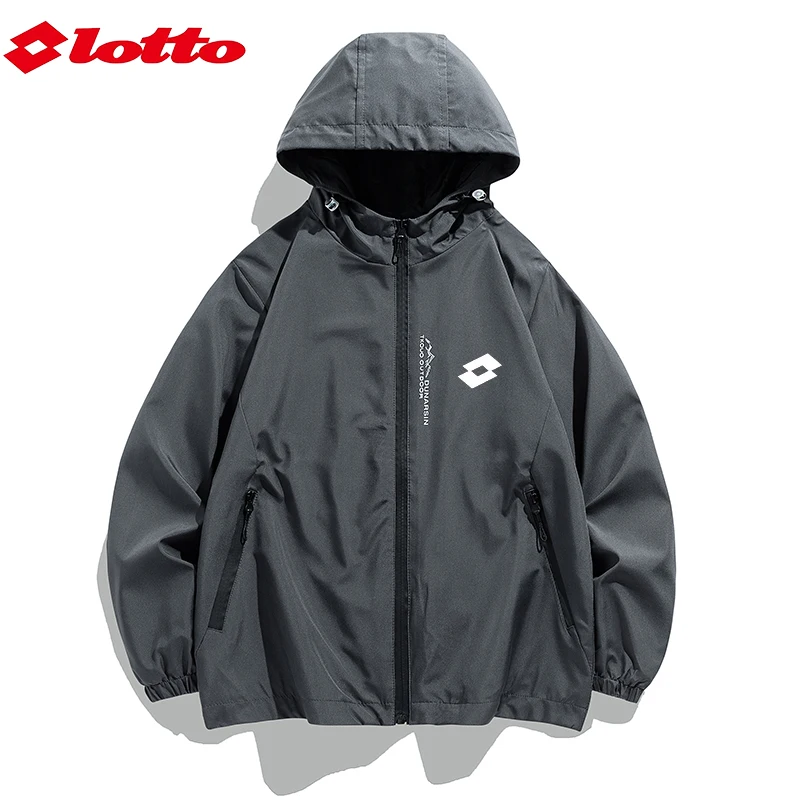 Вышитые куртки LOTTO высокого качества для мужских толстовок осень-зима