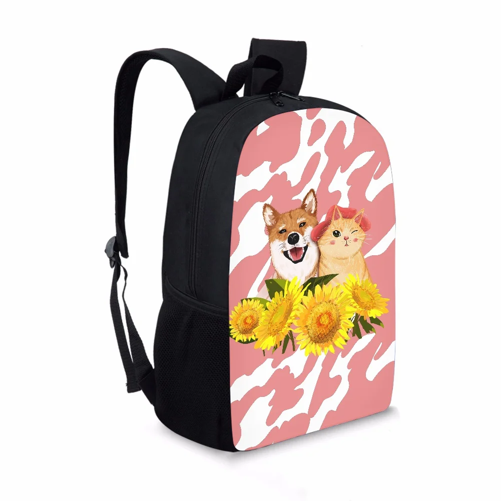 Animal Flower Texture Pattern Girls School Bags Personalized Customized Mochila Femenina Swanky Students Satchel Free Shipping