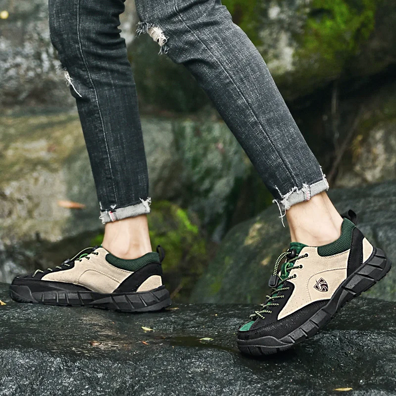 High Quality Mens Hiking Shoes 2023 Climbing Sneakers Unisex Outdoor Trekking Mountain Shoes Men Non-Slip Trekking Sneakers Men