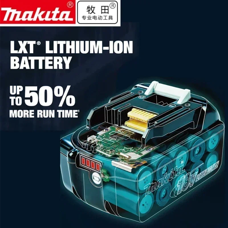 100% оригинальная аккумуляторная батарея Makita 18 В 6 0 Ач для BL1830 BL1830B BL1840 BL1840B BL1850 BL1850B
