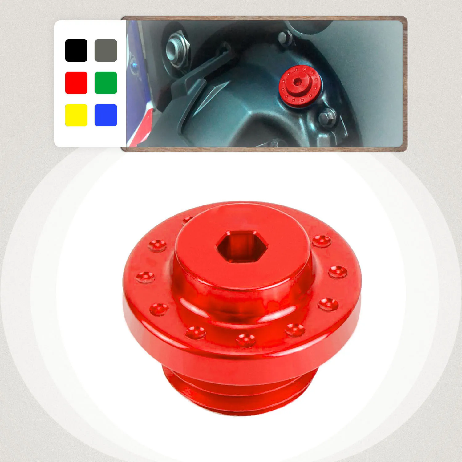 

Motorcycle Engine Oil Filler Cap M20*2.5 For Ducati Monster Hyperstrada Hypermotard Multistrada Diavel StreetFighter