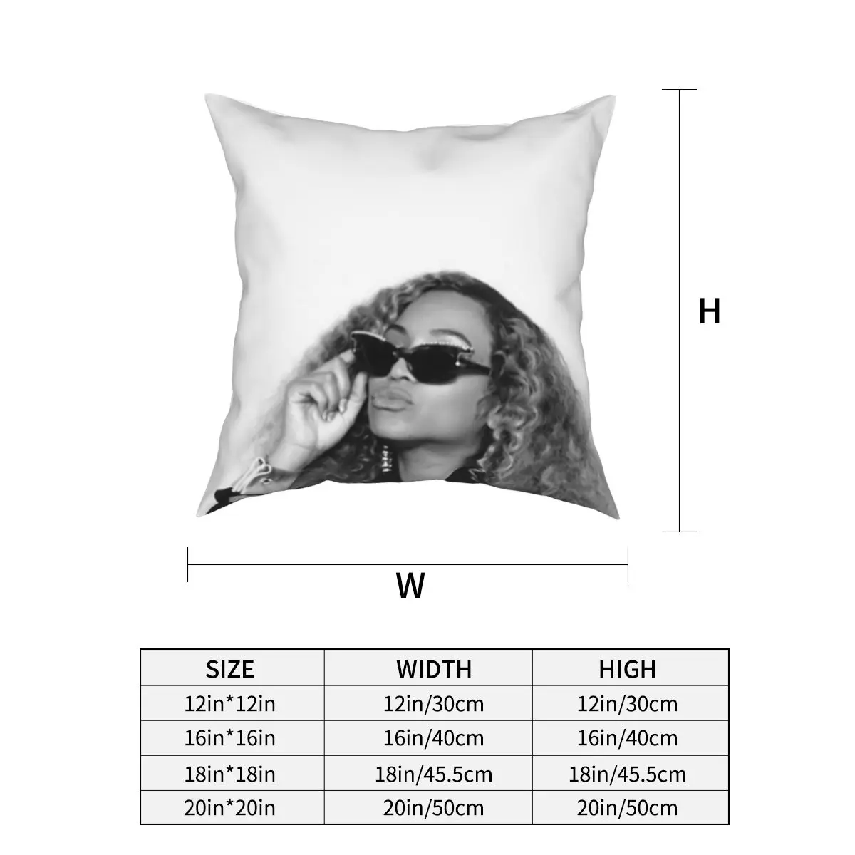 Лучшая наволочка Beyonce с принтом супер мягкая высокая плотность |