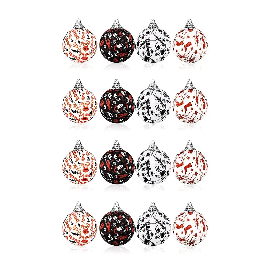 

Halloween Hanging Ball Ornament Halloween Cloth Ball Ornament Decoration Round Ball for Halloween Party Decor