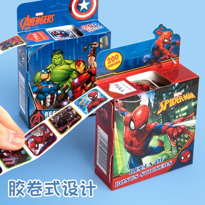 200 шт./коробка наклейки Человек-паук