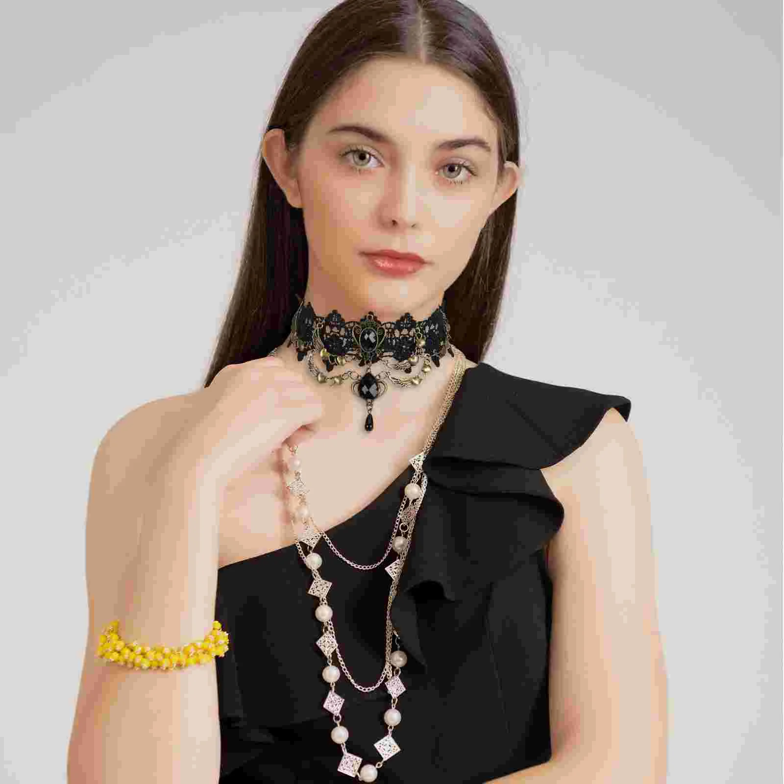 

5pcs Gothic Choker Goth Punk Necklace Choker Necklace for