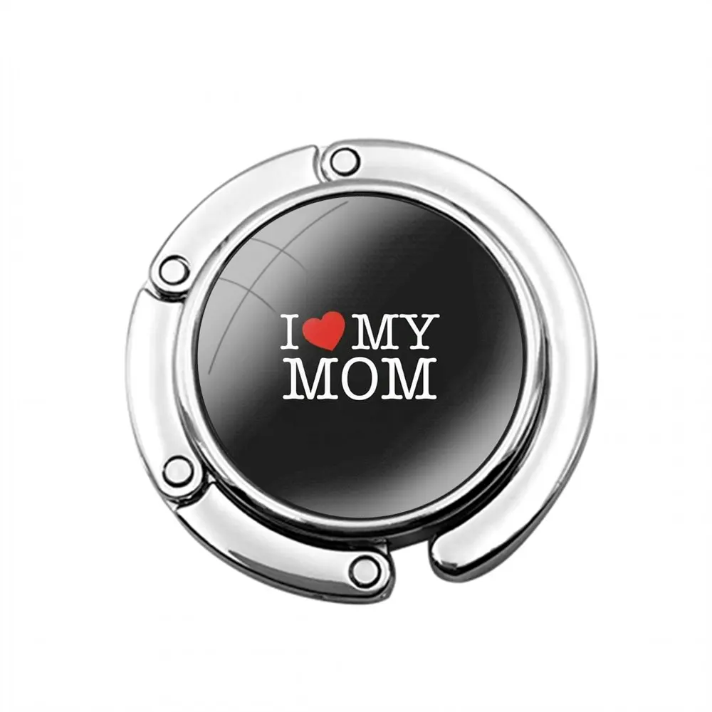 Я люблю маму складной крючок для женского стола сумка хранения декоративный