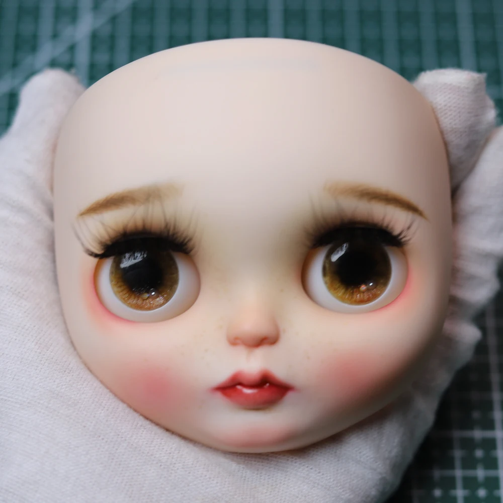 

NBL RBL + Blyth Кукольное лицо пластина для diy ваш blyth макияж включая заднюю пластину индивидуальная кукла Обнаженная blyth белая кожа 9.24.64