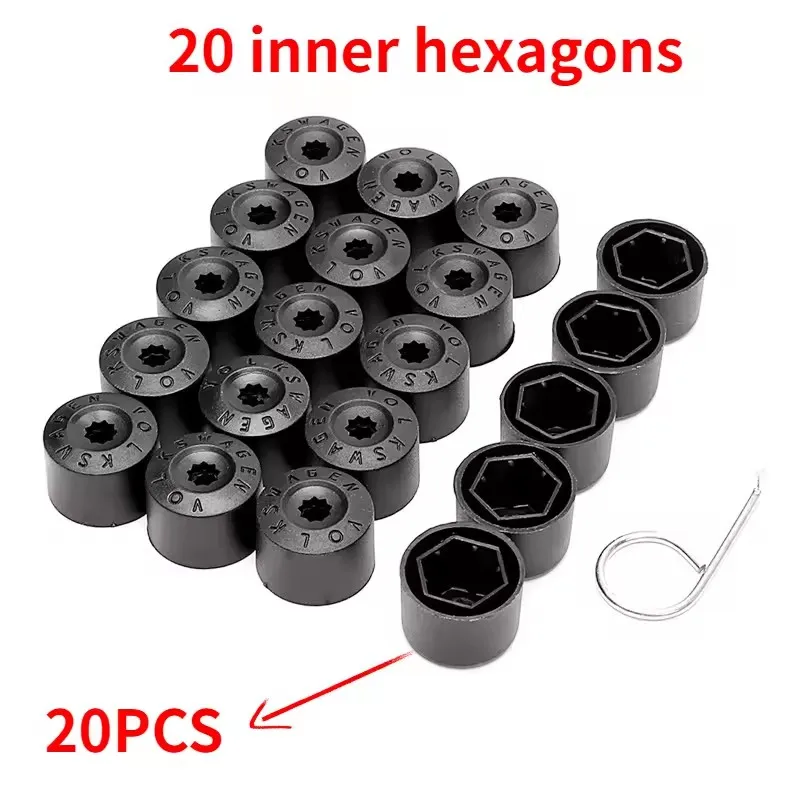 

Для VW Volkswagen Jetta Polo Tiguan Golf MK4 Passat B6 20 шт. колпачки для винтов для шин, ступицы колеса, гайки, крышки болтов, сменные износостойкие детали