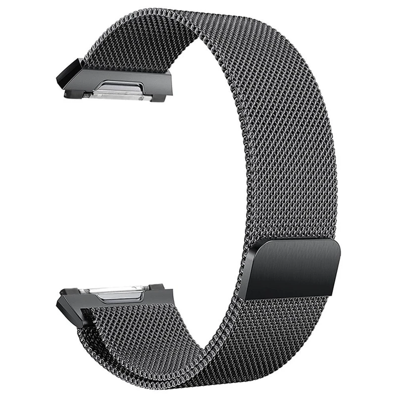 

For Fitbit Ionic Bands Large Replacement Magnetic Loop Strap Stainless Steel Wrist Band